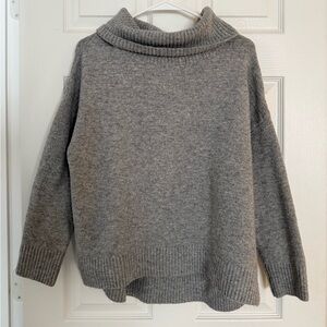 Old Navy Gray Cowl Neck Sweater